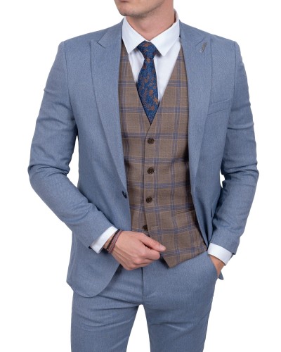 kamizleka-meska-brazowa-krata-elegancka-2.jpg