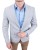 Marynarka męska szara jasna gładka slim fit – elegancka i uniwersalna