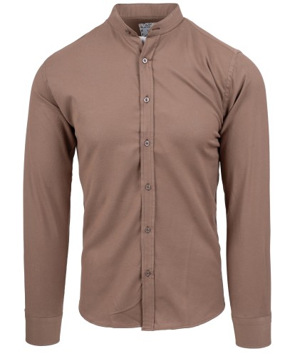elegancka-koszula-meska-slim-fit-ze-stojka-brazowa.jpg