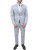 Garnitur męski jasnoszary Slim Fit – widok z przodu na modelu
