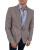 Marynarka męska beżowa Slim Fit gładka – bok