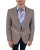 Marynarka męska beżowa Slim Fit gładka – przód casual