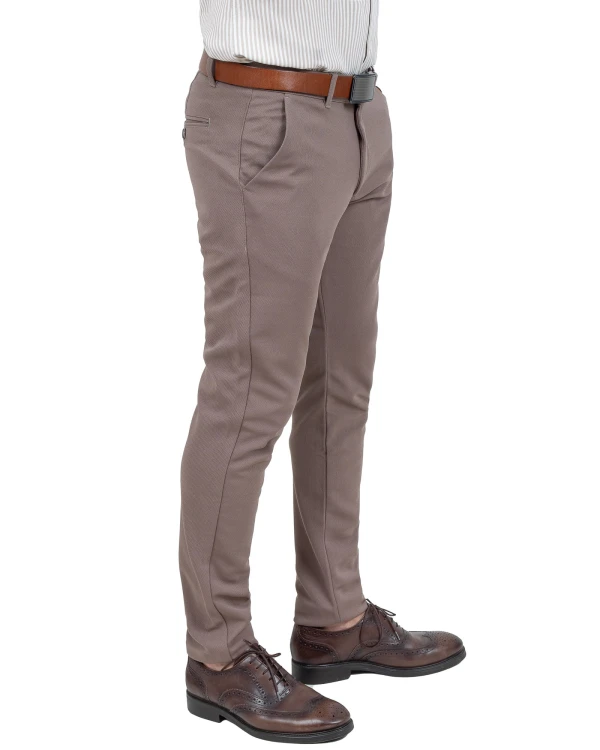 spodnie męskie eleganckie z boku slim fit