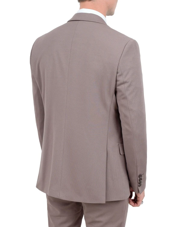Marynarka męska cappuccino Slim Fit – tył