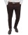 Spodnie męskie brązowe slim fit – przód stylizacja