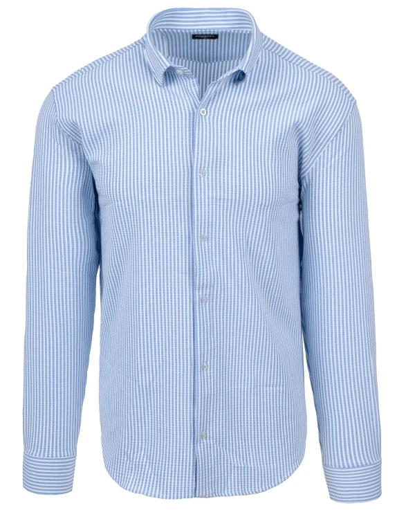 koszula męska w paski Slim Fit przód