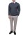 model w sweter męski grafitowy w serek
