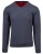 sweter męski grafitowy w serek