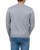 sweter męski szary w serek tył