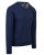 Granatowy sweter męski w serek, ujęcie produktowe