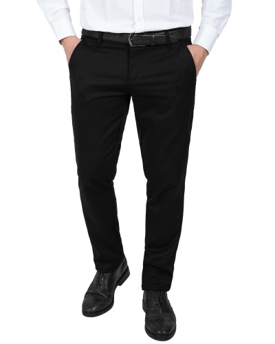 Spodnie męskie czarne Comfort Fit