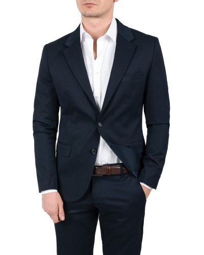 Marynarka męska granatowa delikatna struktura