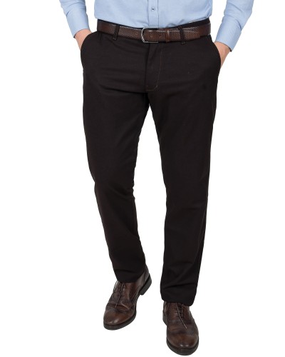 Spodnie męskie brązowe chino klasyczne 