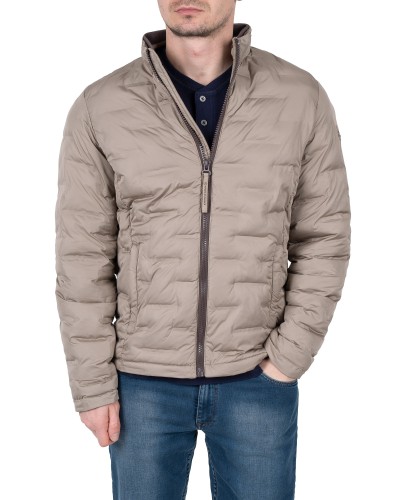 Kurtka przejściowa pikowana męska beżowa