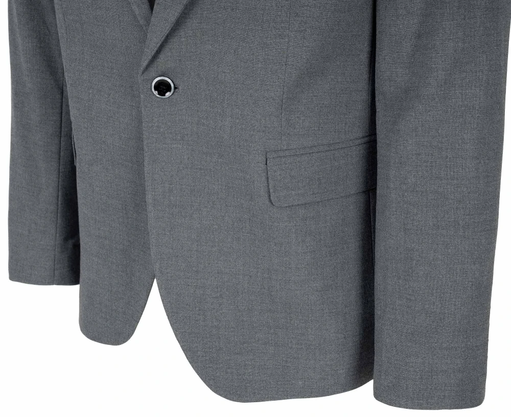 zbliżenie na marynarkę szara