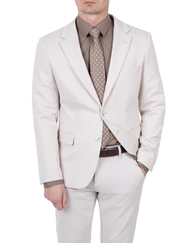 Marynarka Męska Jasnobeżowa Slim Fit