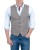 Kamizelka męska w kratę z jeansami - stylizacja smart casual, Szafler