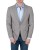 Marynarka męska jasna szara z jeansami - stylizacja smart casual, Szafler
