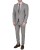 Garnitur męski jasny szary Slim Fit z krawatem - stylizacja elegancka, Szafler