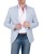 Marynarka męska szaroniebieska do jeansów slim fit - ujęcie z przodu, Szafler