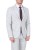 Garnitur męski jasnoszary Slim Fit - elegancka stylizacja pod krawat, Szafler