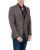 Marynarka w kratę brązowa Slim Fit na luzie - ujęcie 3/4, Szafler