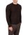 Sweter w warkocz brązowy na modelu - widok z boku, Szafler