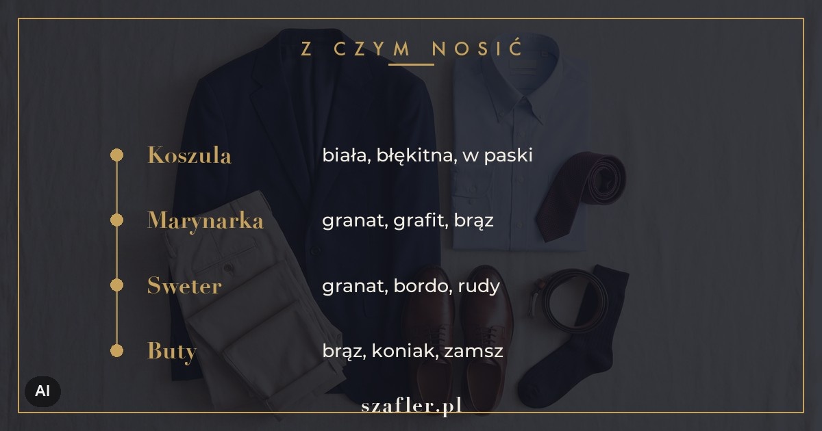 Z czym nosić beżowe spodnie - kolory koszuli, marynarki, swetra i butów