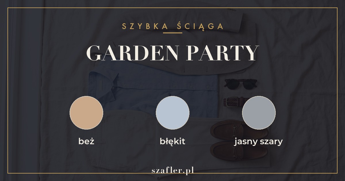 Stylizacja na garden party - jasne kolory i lekkie tkaniny