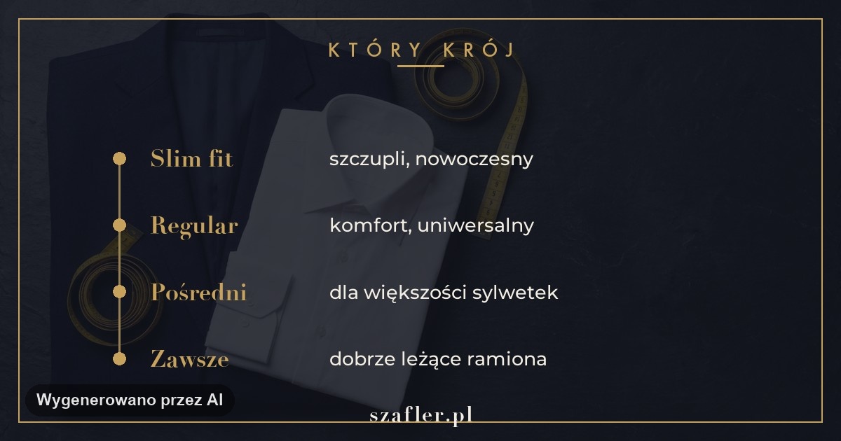 Różnica slim fit i regular fit - dopasowanie w talii i ramionach
