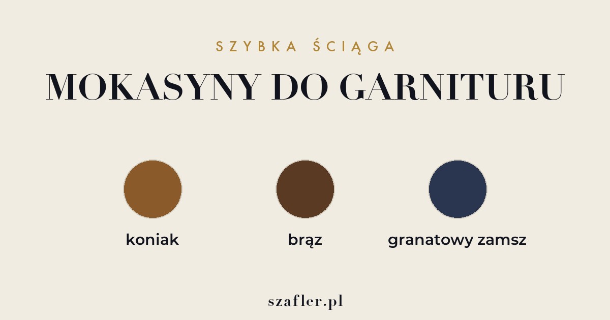 Fasony mokasynów do garnituru - penny, z chwostem i na sprzączkę