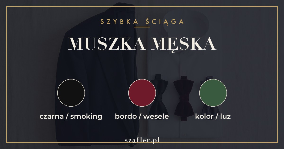 Rodzaje muszek i kiedy je nosić - od smokingu po smart casual
