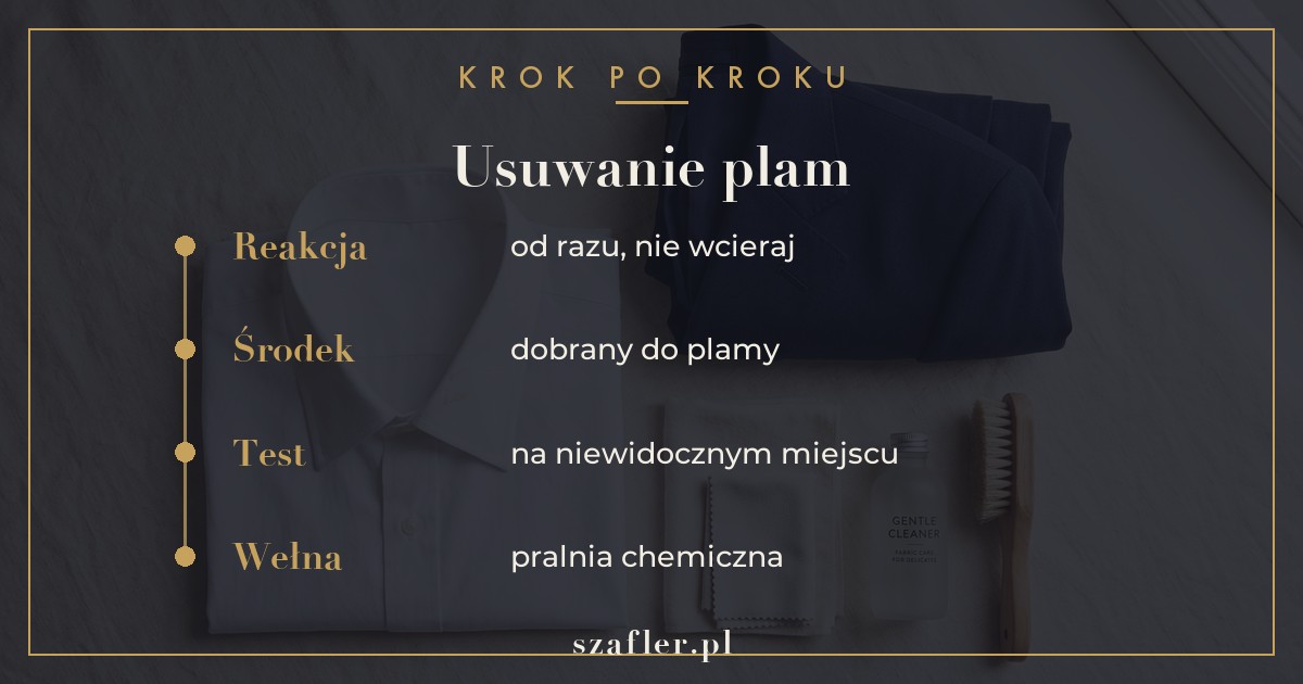 Jak usuwać plamy krok po kroku - szybka reakcja i delikatne środki