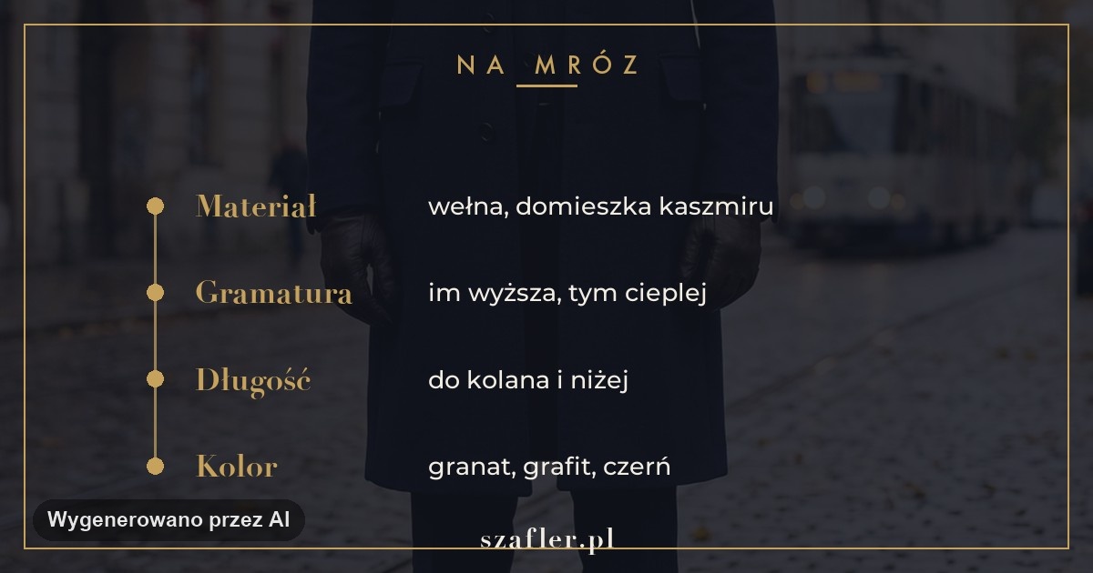 Wełna i gramatura tkaniny w płaszczu zimowym