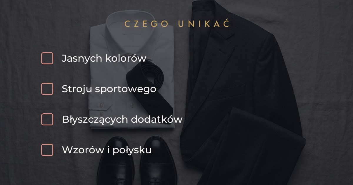 Czego unikać na pogrzebie - jasne kolory, sport i błyszczące dodatki