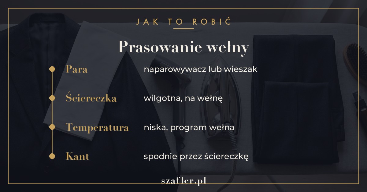 Jak prasować wełnę - para i wilgotna ściereczka zamiast żelazka wprost