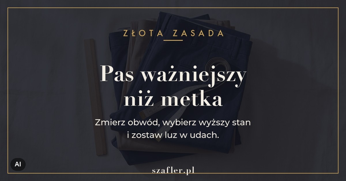Zasada doboru spodni w dużych rozmiarach - obwód pasa ważniejszy od metki