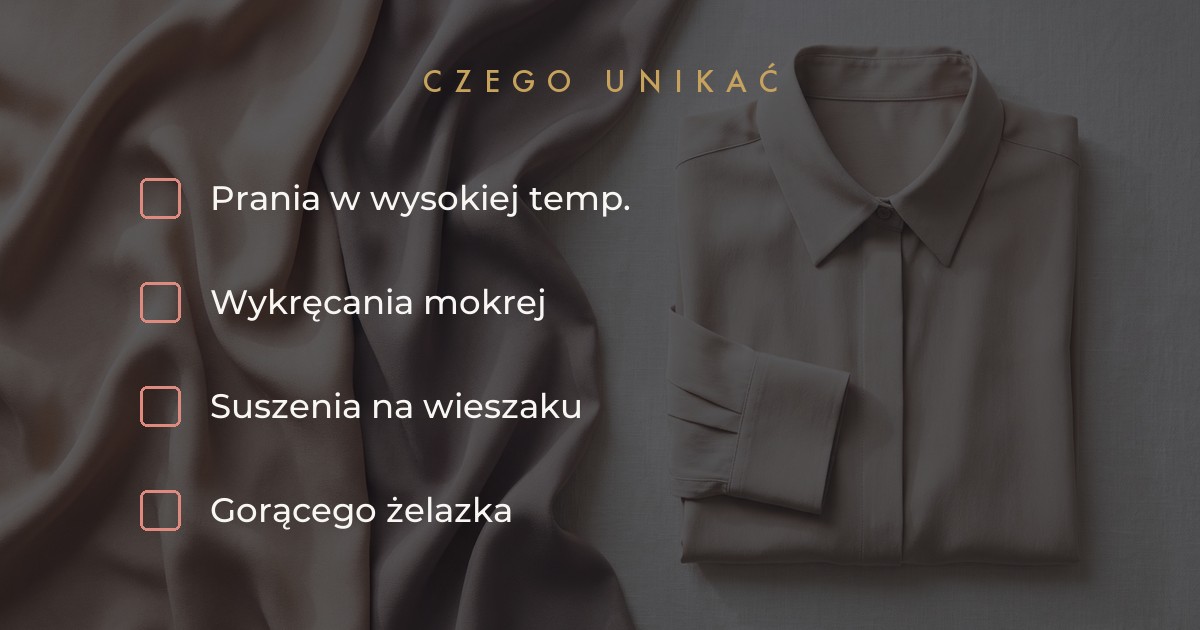 Czego unikać przy praniu wiskozy - wysoka temperatura i wykręcanie
