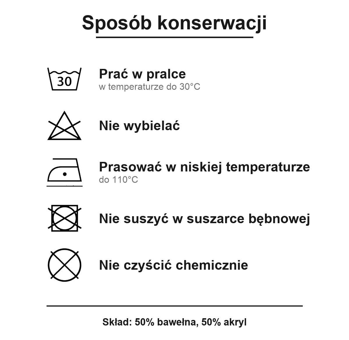 Sposób prania - sweter męski jasnobrązowy gładki z kontrastowym ściągaczem, Szafler
