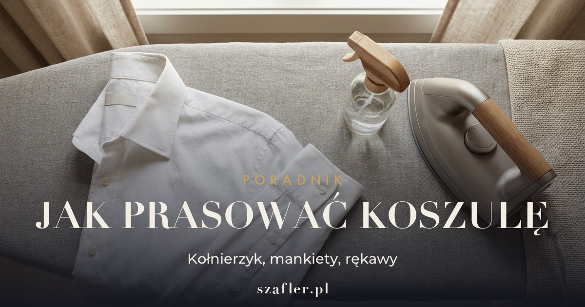 Jak prasować koszule - kołnierzyk, mankiety i rękawy krok po kroku