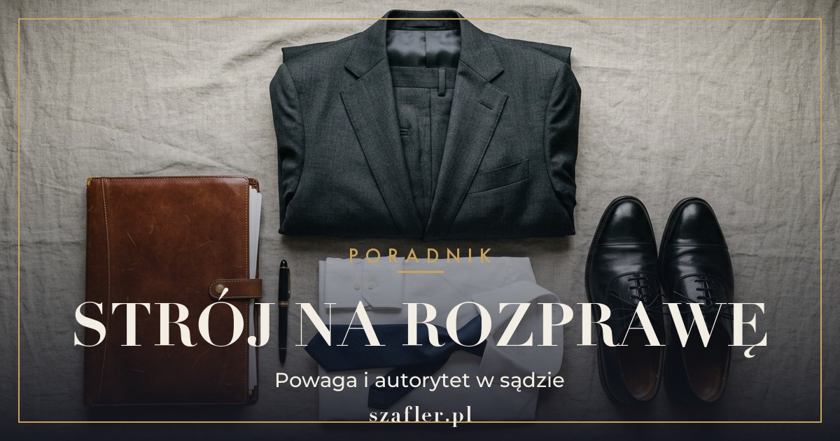 Jak się ubrać na rozprawę - strój męski do sądu